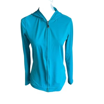 Merrell Jacket Women's S Turquoise Full Zip Hoodie Opti-wick Athletic Activewear - Image 1 of 4