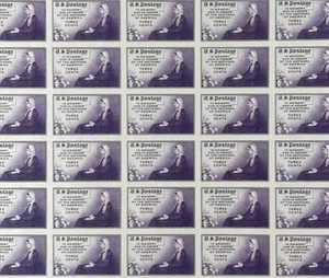 Farley #754 1934 Día de la Madre 3 centavos Imperf hoja completa como nueva 50 sellos MNH "F" - Imagen 1 de 1