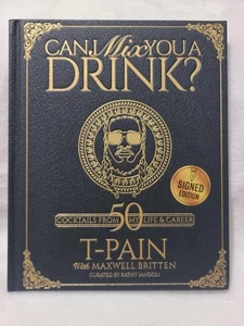 T Pain Can I Mix You a Drink? Signed - Imagen 1 de 3