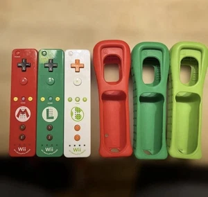 Nintendo Wii Remote Plus Mario Luigi Yoshi Wireless Controller SET OF 3 - Picture 1 of 2
