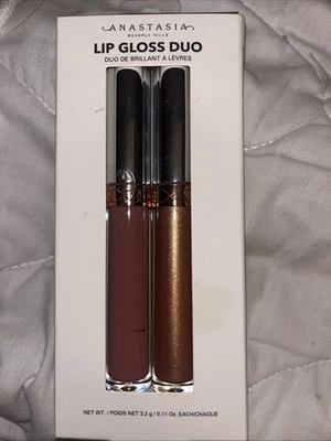 Brillo de labios Anastasia Duo alto brillo Kristen y dorado 0,11 fl oz cada uno nuevo en caja Foto 1 de 3