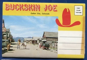 Buckskin Joe Canon City Colorado chrome Postcard Souvenir Folder PF866 - Picture 1 of 2