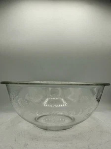 VINTAGE PYREX Clear White Lace Pattern Colonial Mist Mixing Bowl #325 2.5L - Picture 1 of 9
