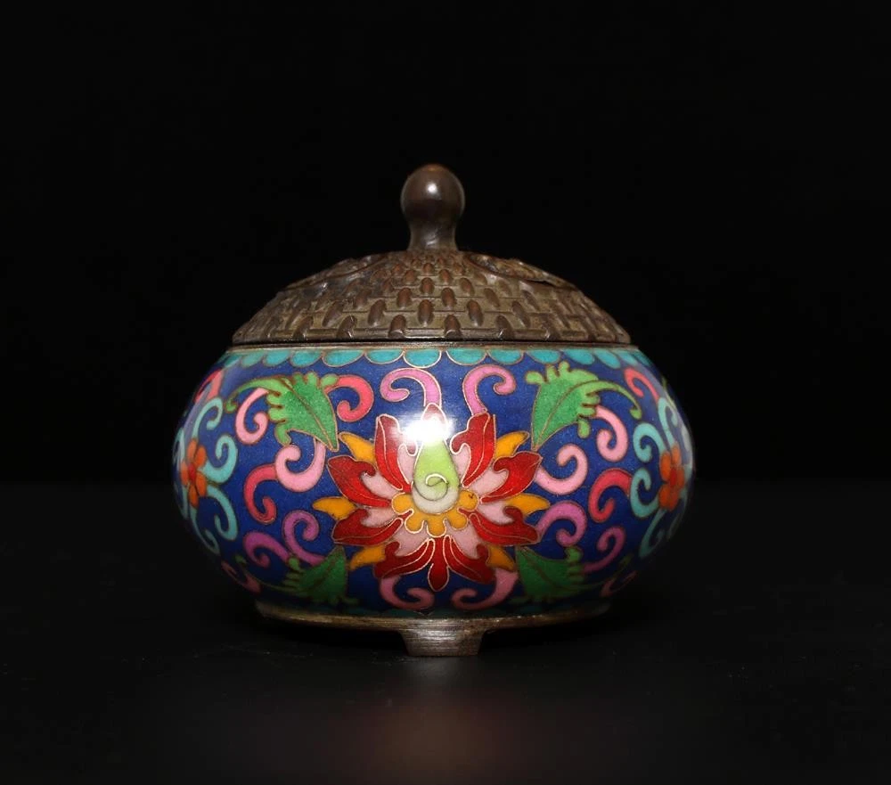中国景泰蓝在中国古董香炉| eBay