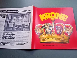 1982-83 programm CIRCUS KRONE cirque circo dompteur URSULA BÖTTCHER DDR program - Bild 1 von 2