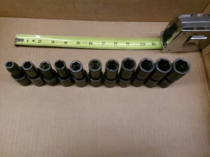 Snap On USA 3/8" Drive 11-Piece 6-Point Mid length Impact Swivel Set  8-19 MM - Bild 1 von 10