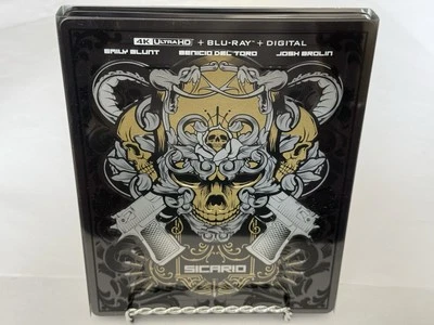 SICARIO 4K Steelbook Blu-ray Embossed Foto 1 de 4