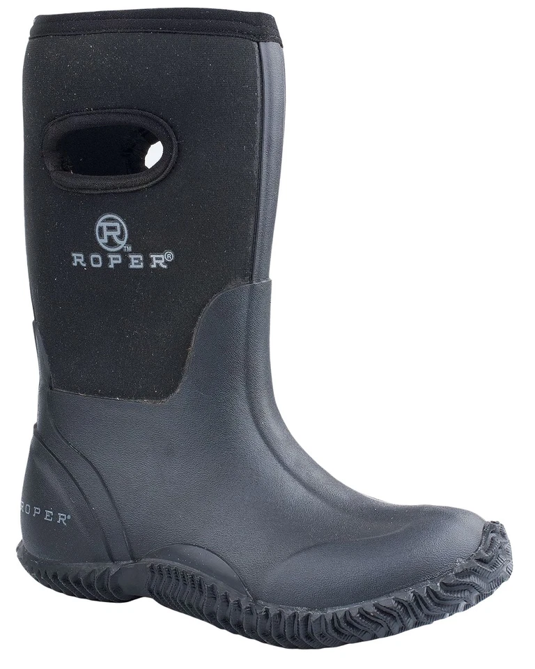 Roper Boys' Neoprene Boot - Round Toe - 09-018-1136-0482BLK - Image 1 of 1