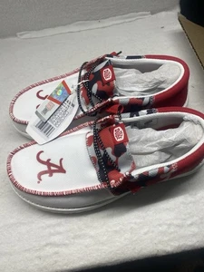 New NWT Hey Dudes Wally Tri ALABAMA Roll Tide Men’s 9 - Picture 1 of 3