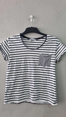 Womens Mango Stripe T Shirt Size S - Image 1 of 4