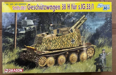WWII Sd.Kfz. 138/1 carrello 38 H per s.IG.33/1 Smart Kit 1/35 Dragon 6470 - Immagine 1 di 4