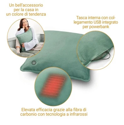 Medisana HC 250 cuscino riscaldante con calore a infrarossi, termoforo con... - Immagine 1 di 4
