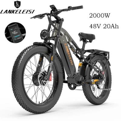 LANKELEISI MG800MAX 48V 20Ah Doppelmotor Mountain EBike 26 Zoll Elektrofahrrad