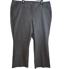 Fashion Bug Women's Pants Gray Striped Size 22W Cotton Blend W-44 L-32