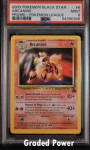 Promo Arcanine PSA 9 Black Star Promo #6 Pokemon - Picture 1 of 1
