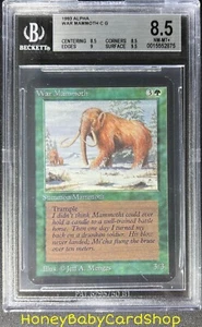 MTG Limited Edition Alpha 1993 War Mammoth BGS 8.5Q++ (Baby Quad++) NM/MT+ 93/94 - Picture 1 of 6