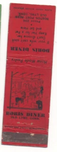 DORIS DINER - OLD LYME CT Matchcover ca1930s - Picture 1 of 1