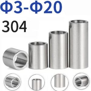 A2 Stainless Steel Spacer Standoff Spacer Stand Off Collar Round Bush No Thread - Picture 1 of 10