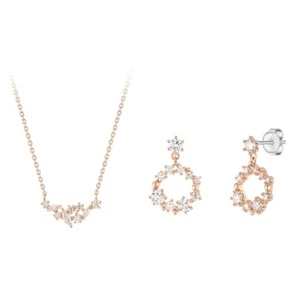 J.ESTINA J.Blanc Set Orecchini Collana SET-J0-1086 IU PICK K-Beauty - Foto 1 di 5