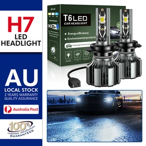 MODIGT 6000K LED Headlight Bulbs Globes H7 For Peugeot 306 ST Sedan 1994-2001 - Picture 1 of 16