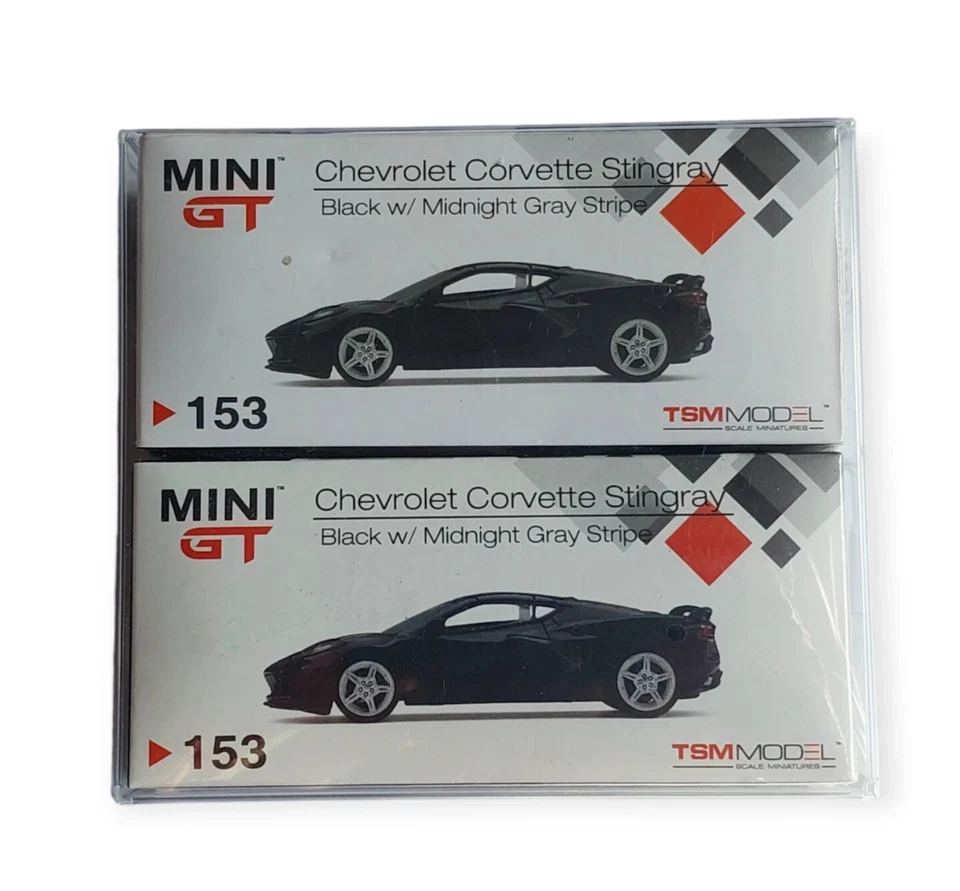 Lot of TSM Mini GT 153 Chevrolet Corvette Stingray Black Collection 1:64 - Image 1 of 1