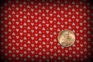 2 Yds VALENTINE HEARTS Fabric ~ Older Pattern ~ Quilting, Masks, Crafts, etc. - Picture 1 of 3