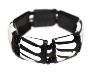 Afrikanische Perlen Massai Massai Bos Stier Africanus Knochen Armband Manschette - Kenia 17 - Bild 1 von 1