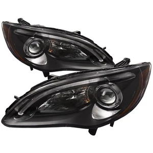 Juego de faros halógenos negros par de 4 puertas/conv para Chrysler 200 modelo S 2011-2014 - Imagen 1 de 8