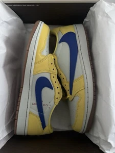 Nike Jordan 1 Low OG x Travis ScottCanary Yellow USW11.5/USM10 - Picture 1 of 2