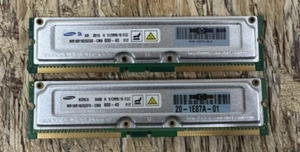 LOT OF 2 - 20-1E87A-01, MR18R162GDF0 HP SAMSUNG 512MB 16ECC Alphaserver Ram ES47 - Picture 1 of 3