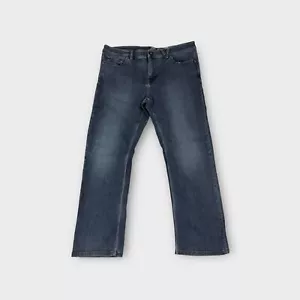 Volcom Medium Blue Kinkade Straight Regular Leg Cotton Blend Jeans Men's 36 - Picture 1 of 11