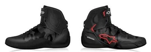 Alpinestars Faster 3 Men's Motorcycle Shoes Black Gray Camo Red Fluo - Picture 1 of 1