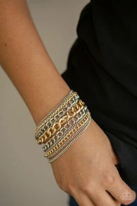 Paparazzi Jewelry - Metallic Horizon - Multi Bracelet - Bild 1 von 2