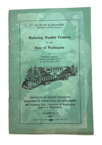 Marketing Woodlot Products WA 1954 Bulletin 15 Institute of Forest Products - Picture 1 of 10