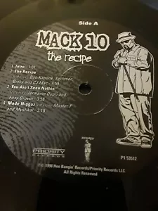MACK 10 THE RECIPE FEAT. EASY E 12" EP VINYL - Foto 1 di 2