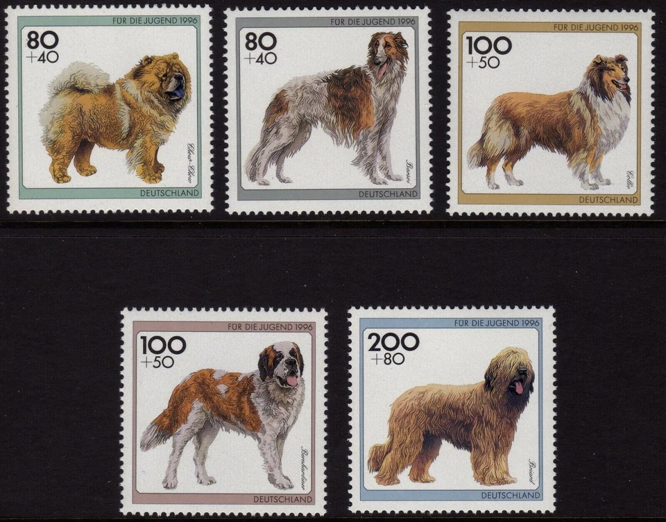 Germany 1996 - Dogs of Germany - Set of 5 - MNH - image 1 of 1