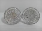 Vintage Clear Glass Flower Draw Cabinet Knobs Cute Furniture Upcycle Dresser 