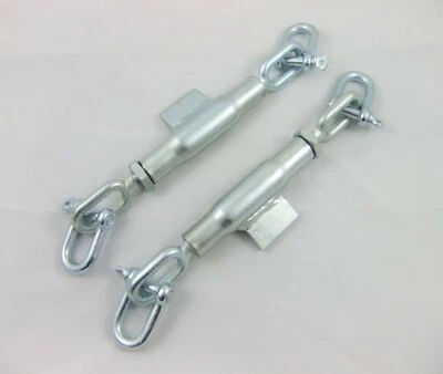 2. WAHL : 2x Spannschloss mit Schäkel für Unterlenker Spannkette für Traktor - Bild 1 von 3