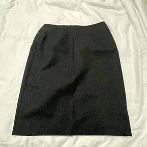Gianni Versace Womens VTG Above Knee Pencil Skirt Black Wool Size 38 25 Waist - Picture 1 of 8