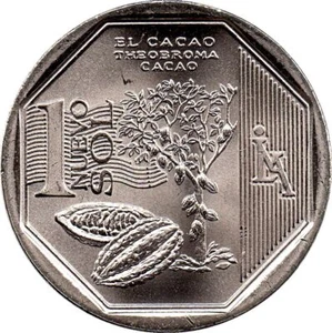 Peru | 1 Nuevo Sol Münze | Kakao | KM375 | 2013 - Bild 1 von 2