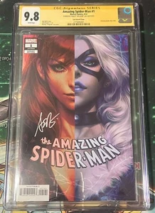 Amazing Spider-Man #1 Artgerm Variant CGC 9.8 SS Signed By Stanley "Artgerm" Lau - Picture 1 of 2