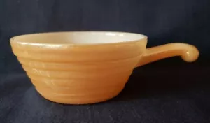Vintage Fire King Pfirsich Glanz einzelne Kasserolle Anchor Hocking 5" Durchmesser - Bild 1 von 6