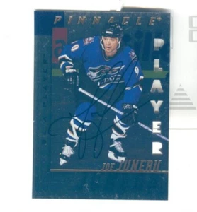 1997/98 Pinnacle Be A Player Joe Juneau AUTO FOIL DIE-CUT version - Picture 1 of 2