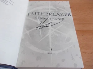 Faithbreaker, Hannah Kaner, signierte Erstausgabe, Erstdruck, Hardcover, NEU - Bild 1 von 5