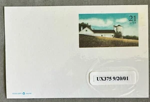 US Stamped Postcard, 2001. UX375. 21c, Unused. - Picture 1 of 1