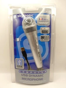 Skytronic Ordinateur Microphone Dynamique USB 501.174 Plug N Play Neuf Scellé - Photo 1/8