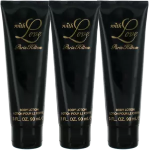 With Love By Paris Hilton For Women Combo Pack: Body Lotion 9oz (3x3oz Bottles) - Picture 1 of 1