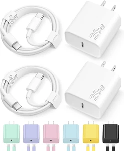 Iphone 16 15 Charger Fast Charging Type C Chargers USB C Charger Block Iphone 16 - Picture 1 of 19