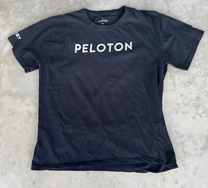 PELOTON Century 100 Club T-Shirt Mens Size XL Black White Short-Sleeved Cycling - Picture 1 of 11