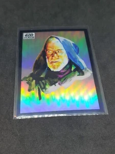 Star Wars Galaxy Chrome 2022 Topps Card Refractor 3 Obi Wan Kenobi Ben Portrait - Picture 1 of 1